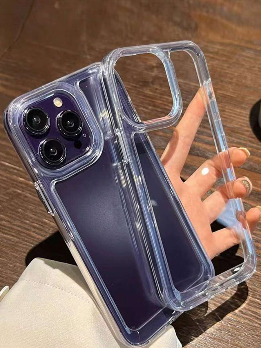 1pc 3.0mm Anti-yellowing Acrylic Transparent Phone Case Compatible With Iphone