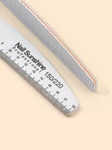 NailSunshine 10pcs Crescent-Shape Professional Nail Files 150/220 Grit,Nail Supplies,Nail Tools,Nail Art Tools,Back To School,Nails,Nail Tools For Press On Nails - Grey - View 9