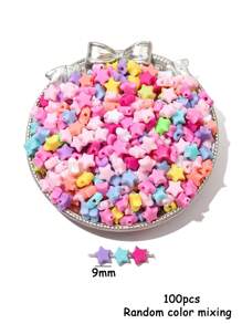 Estrela, Borboleta, Letra, Coração, Laço - Miçangas De Acrílico Solto Com Vários Cores Para Fazer Pulseiras Diy