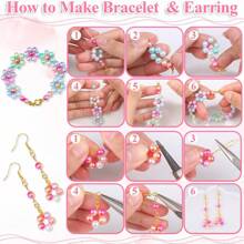 2375顆6mm珍珠散珠套件,配備隔珠,直孔人造珍珠手鍊,耳環,項鍊材料珠寶配件 - 2375件 - 查看 3