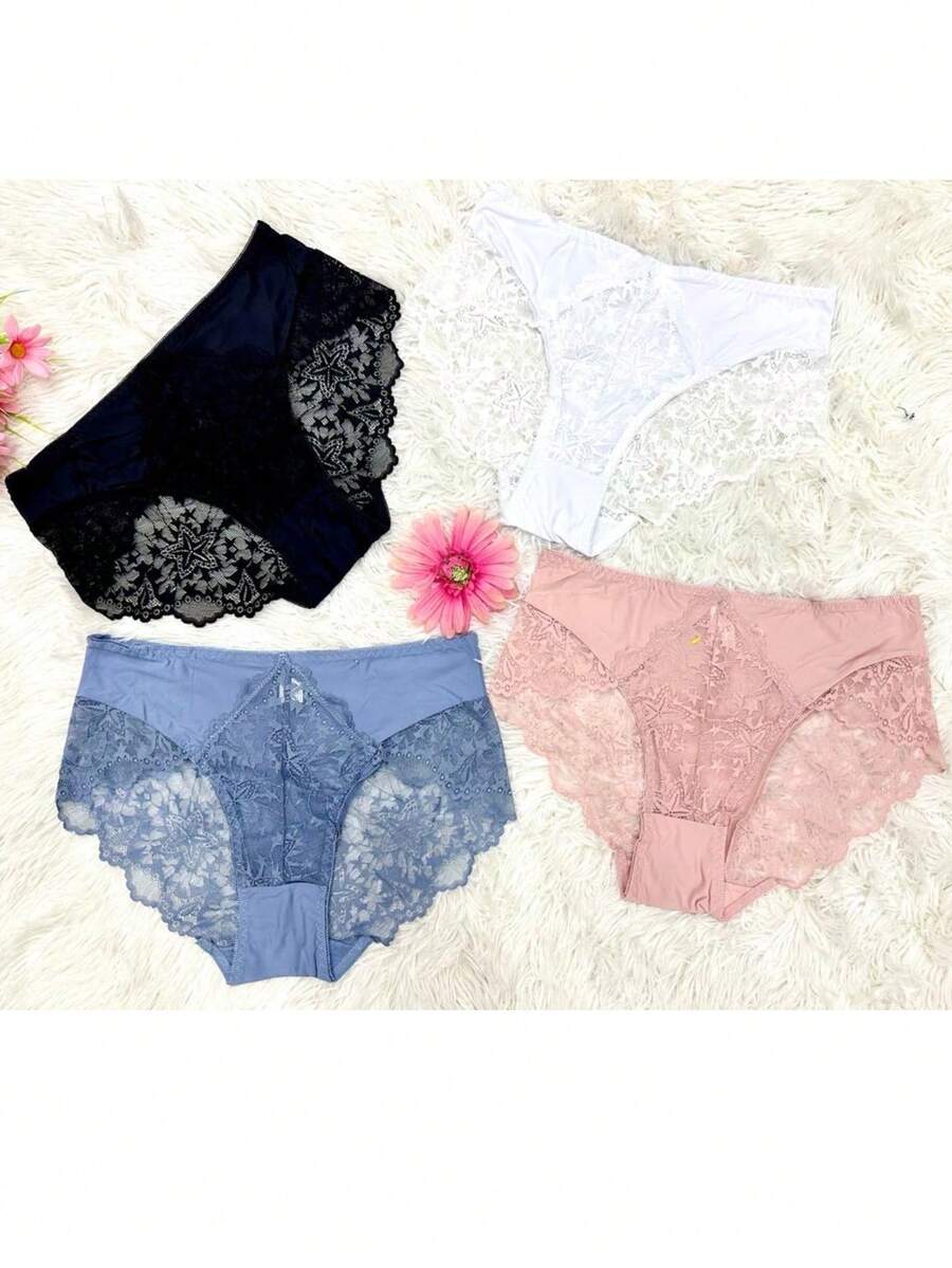 bikini de encaje - Azul lavado medio - Ver 1