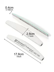 5 chiếc dũa móng tay 180/180 grit, dũa móng tay hai mặt, dũa móng tay có thể giặt được, dũa móng tay có thể tái sử dụng, dụng cụ làm móng cho móng tay tự nhiên, móng tay acrylic, sử dụng tại nhà và tiệm, đồ dùng làm móng, dụng cụ làm móng, dụng cụ làm móng, trở lại trường, móng tay, dụng cụ làm móng để dán móng tay - Màu Xám nhạt - Xem 6