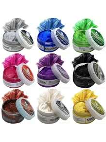 Cera Para Peinar Cabello Hair Wax Moda de Colores - Negro - Ver 1