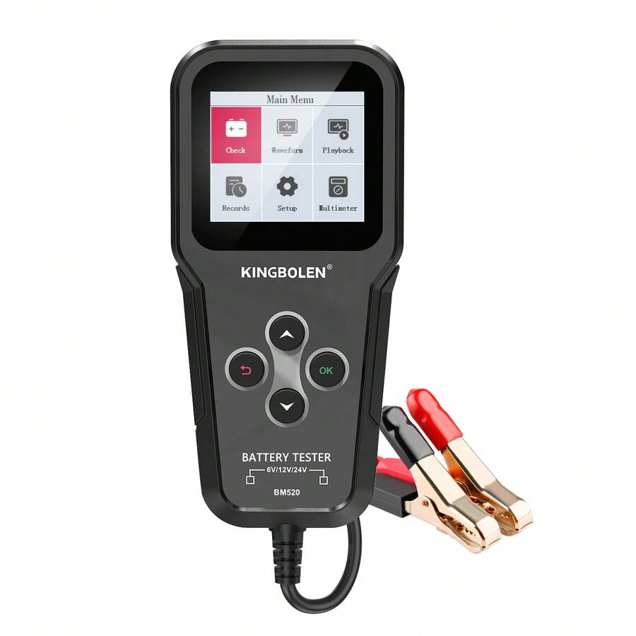 KINGBOLEN KINGBOLEN BM520 6V 12V 24V Car Battery Tester Voltage