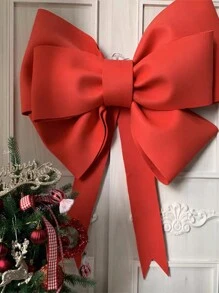 1個diy聖誕裝飾大蝴蝶結eva材質商店展示婚禮拱門生日派對節慶場合汽車裝飾巨型蝴蝶結 - 紅色 - 查看 1