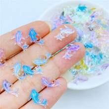 Một túi 20 chiếc 3D Kawaii Resin Mixed Fish Nail Art Decorations Cartoon Ice Trong suốt Rhinestones Nail Charms Phụ kiện Nhấn vào móng tay DIY Nail Gems Nail Supplies - Nhiều màu - Xem 5