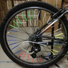 12/24/36 件装自行车车轮辐条反光贴纸管条警示灯 DIY 7.5 厘米山地车自行车反光器反光安全套件 - 藍色 - 查看 10