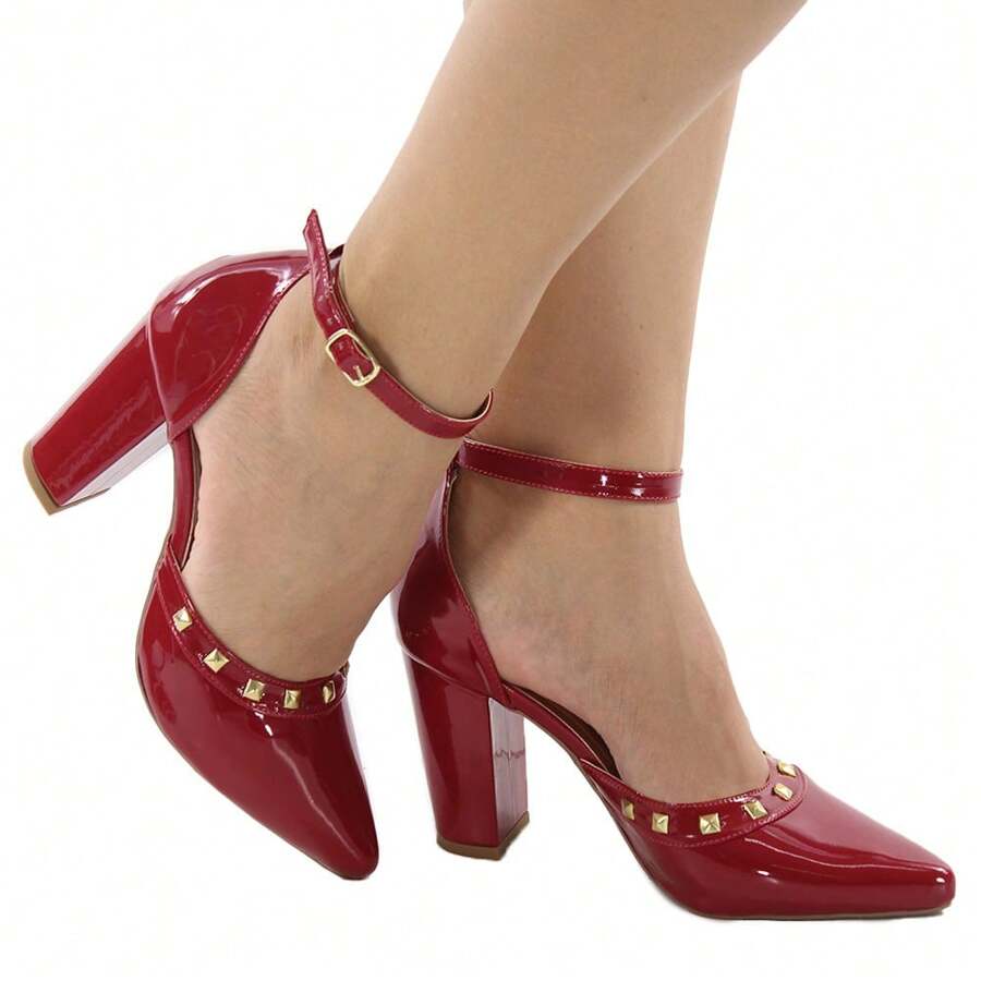 Women Heeled Sandals - Đỏ - Xem 1