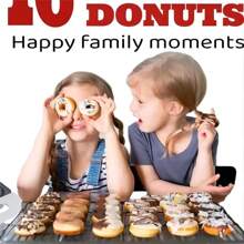 Mini dona Máquina Pequeña Para Hacer donas 110v - Rojo - Ver 3