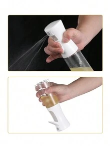 1pc Outdoor Bbq Press-Type Oil Spray Bottle, Kitchen Oil Sprayer For Cooking - Black - View 4