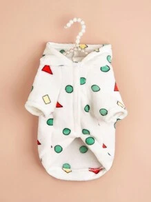 Thú cưng Lông cừu Hoodie - trắng - Xem 5