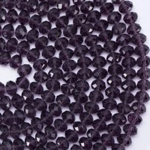 65 pièces violet Perle Cristal & 8mm Verre Perle Artisanat DIY Perle Pour Fabrication Bracelet , Collier , Boucles D'oreilles Et Bijou
