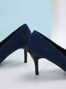 女高跟鞋,經典黑色細跟工作鞋,智慧辦公鞋 - 藏蓝色 - 查看 5