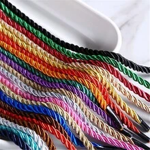 1pc 5yards 3mm 3-Strand Parachute Cord Rope Polypropylene Rope For Home Decoration Accessories DIY Handmade Home Textile Decoration - Red - View 4