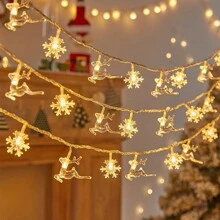Christmas/Autumn Decoration Led Star String Lights, Flashing Colorful Lights, Ideal For Christmas Treeschristmas Decor Christmas Gift Thanksgiving Christmas Tree Decor Ornaments Christmas Light Bedroom Decor Home Decor Party Decor Holiday Festival Room Decor