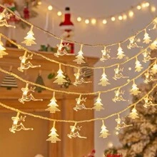 Christmas/Autumn Decoration Led Star String Lights, Flashing Colorful Lights, Ideal For Christmas Treeschristmas Decor Christmas Gift Thanksgiving Christmas Tree Decor Ornaments Christmas Light Bedroom Decor Home Decor Party Decor Holiday Festival Room Decor