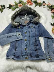 CHAMARRA JUVENIL CON FORRO DE BORREGA GORRO DESMONTABLE - Lavado ligero - Ver 5