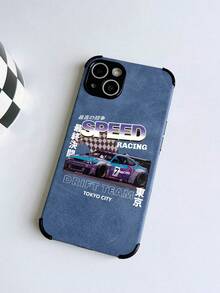 1 Ốp điện thoại bằng da Pu in hình thời trang có họa tiết xe đua Tương thích với iPhone - Nhiều màu - Xem 3