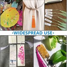 50pcs 13cm/5 Inch Silk Handmade Soft Tassel With Loop For Jewelry Making, Diy Projects, Bookmark - Multicolor - 50 pieces - View 4