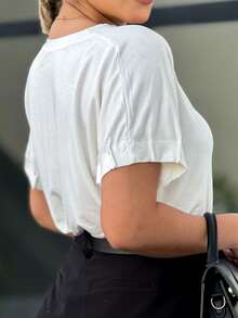 Women T-Shirts - 白色 - 查看 2