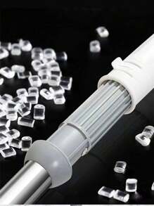 1pc Self-wringing Mop For Household Cleaning With Rotating Design, Machine Washable And Absorbent Microfiber Mop Head - White - View 3