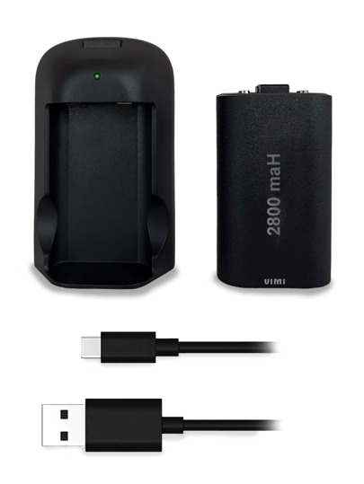 Kit Carga Y Juega Con Base De Carga Para Control De Consola One/ Series X|S