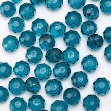60 件 8 毫米刻面水晶珠、透明玻璃珠，用于 DIY 手链、项链、耳环首饰制作（蓝洞） - 藏蓝色 - 查看 6