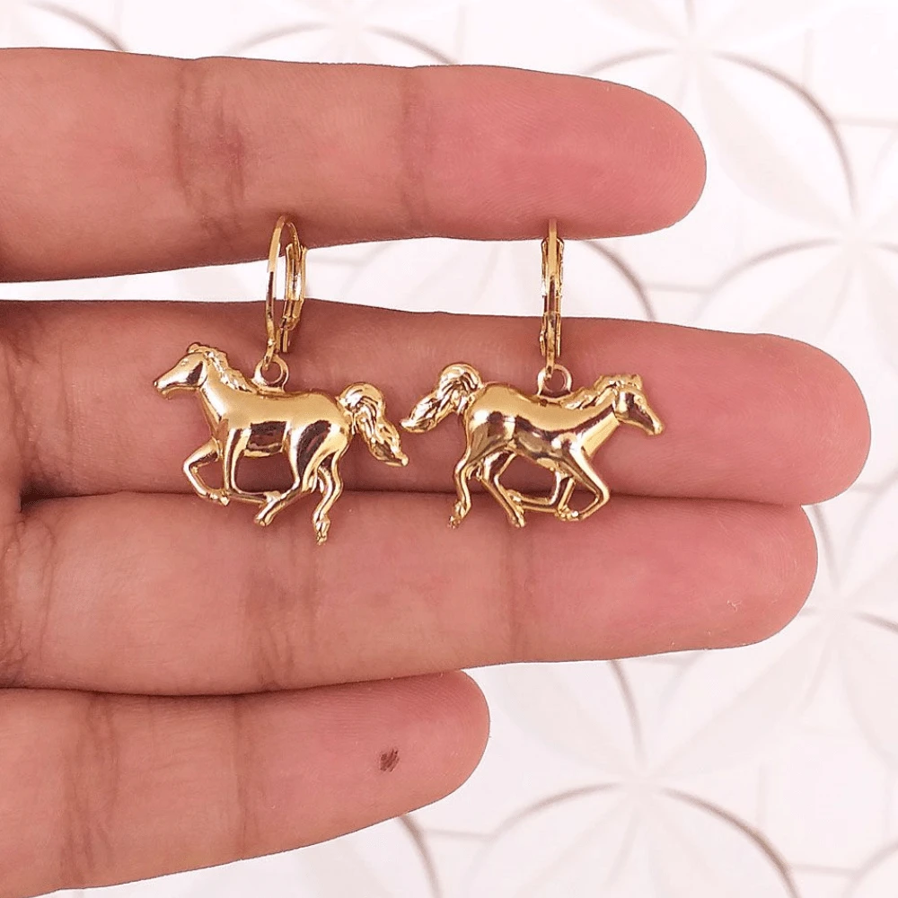 Stud Earrings - 金色 - 查看 1