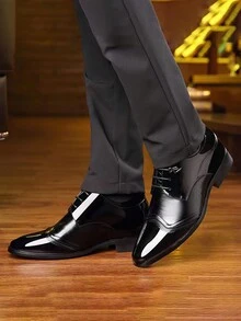 Zapatos Formales Para Hombres - Negro - Ver 4