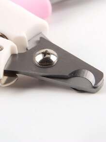 1pc Blue And White Rabbit Ear Pet Nail Clipper In Stainless Steel For Easy Cleaning And Grooming - Blue - View 4