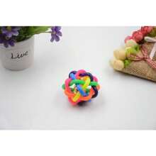 狗玩具用於攻擊性咀嚼大號中號幾乎堅不可摧的超級咀嚼狗玩具吱吱作響的狗生日玩具狗牙刷互動堅韌耐用的狗玩具 - 杏色 - 查看 6