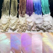 6Bottles Super Flash Chrome Charm Glitter Mica Powder Nail Powder Cosmetic Grade Pearlescent Shift Pigment For Epoxy Resin, Makeup, Nail Polish, Soap Dye, Candle Making,Craft,Slime,Paint - Apricot - View 5