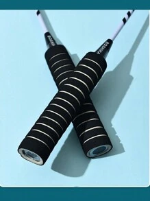 2 Rackets+3 Shuttlecocks (random Color) Aluminum Alloy Badminton Rackets With Sponge Handle For Adult Outdoor Leisure Sports Equipment - Black - View 5