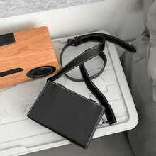 斜背包斜背包單肩包方形包防水返校大學商務旅行 Pu 皮革簡約復古商務時尚街頭男士男孩大學生男友禮物