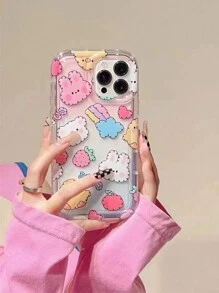 1pc Cute Animal Print Phone Case Compatible With Iphone, Samsung, Huawei, Xiaomi Redmi - Multicolor - View 4