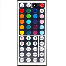 1 pack 44 Keys RGB LED Light Strip Remote Controller Wireless Led Light Remote Replacement for SMD 5050 2835 3528 Led Strip Lights - Black - View 1