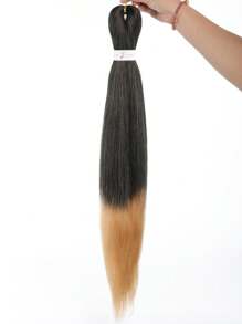 编织头发预拉伸 26 英寸假发，适用于非洲钩针编织辫子，合成假发 DIY 粉色桃红黄棕紫灰黑色大辫子 - 彩色 - 查看 4