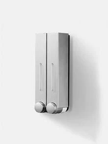 1 Miếng Cao-kết thúc 420ML Treo tường Máy tạo xà phòng Với Giường đôi tiêu chuẩn Hoặc Gấp ba Heads - Bạc - Xem 2