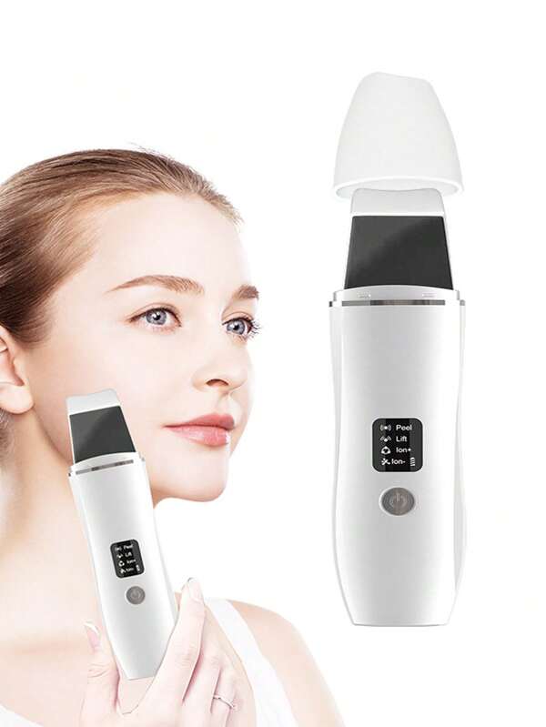 New Ultrasonic Skin Scrubber Beauty Device, Abs Plastic Cleanser With