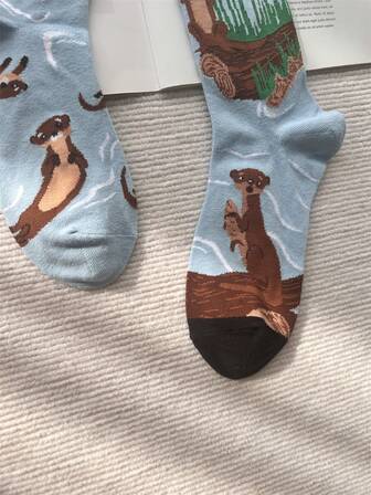 Djur Män Crew strumpor