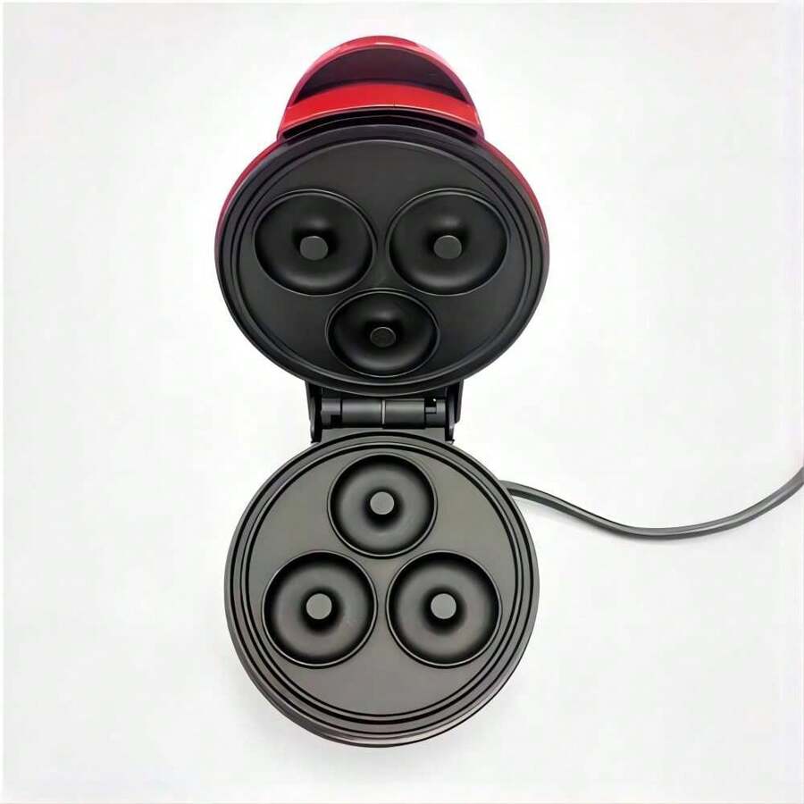 Mini dona Máquina Pequeña Para Hacer donas 110v - Rojo - Ver 1