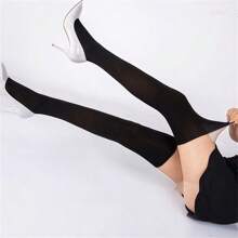 Women Two Tone Casual Tights For Daily Life - Multicolor - View 4