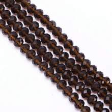 80pcs 6mm Faceted Crystal Beads, Transparent Glass Beads For DIY Bracelet, Necklace, Earring Jewelry Making