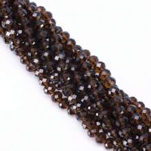 80pcs 6mm Faceted Crystal Beads, Transparent Glass Beads For DIY Bracelet, Necklace, Earring Jewelry Making