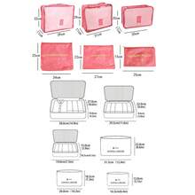 6pcs Travel Storage Bag Clothes Storage Bags Portable Luggage Organizer For Home Closet Divider Drawer Organiser Travel Clothes Classify Bag - Navy Blue - View 4