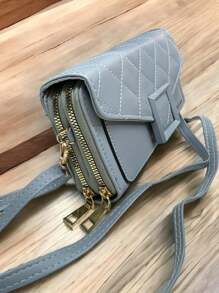 cartera par celular con correa - Celeste - Ver 4