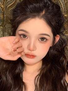 1副Jeruru棕色美瞳，年抛型，14.5毫米，适合万圣节角色扮演 - 棕黃 - 查看 6