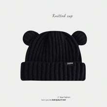 Mũ len nữ - màu đen - Xem 4