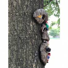 Conjunto De Estatuas De Enanitos Con Rostro De Árbol De Resina De 34 Cm De Altura Para Decoraciones De Jardín Creativas, Artesanías De Resina Para Exteriores - cara de arbol - Ver 4