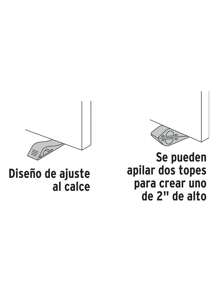 Cuña Tope de Caucho Sintético Para Puerta de 12 cm, HERMEX, Para Cualquier Tipo de Piso (madera, cemento, azulejo, alfombra) - Negro - Ver 4